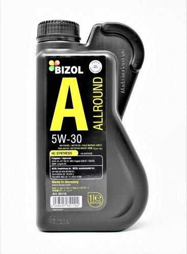 Imagen 1 de 4 de Aceite Sintético 5w-30 Hc - Bizol (1 Litro)