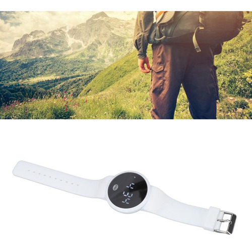 Reloj Digital Led Con Pantalla Táctil Ajustable, Impermeable