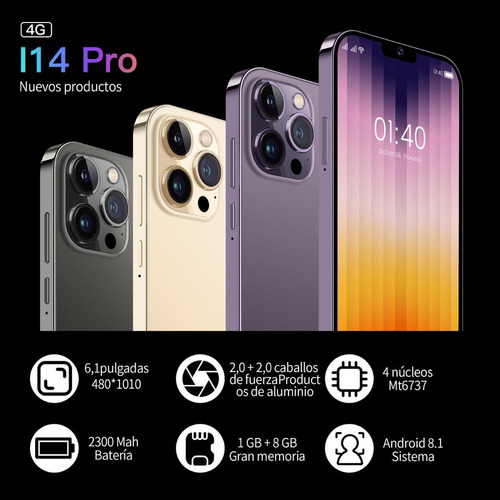 P Celular Android I13 Pro Max Blanco 6.3 En