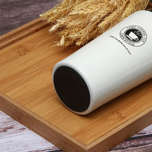Taza De Oficina/viaje , Acero Inoxidable X 650 Ml 2 Unidades Marron Y Rojizo Coffee
