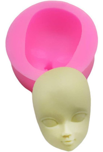 Molde De Silicona Cara 3d- Para Yeso Arcilla Porcelana 1u