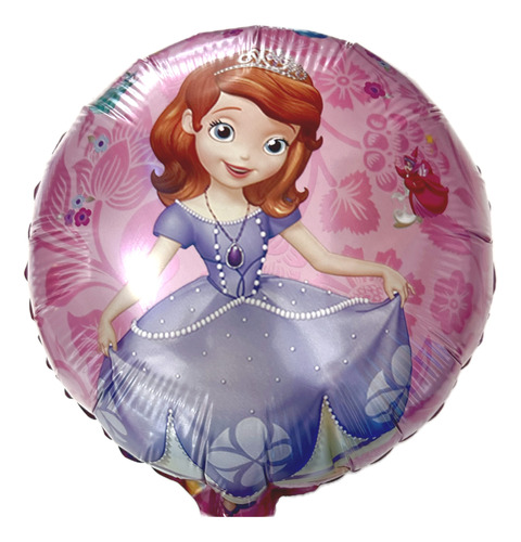 Globos Princesa Sofia Centro De Mesa Cumpleaños 10 Pzas