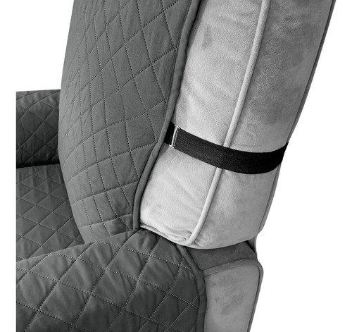 Cubierta De Asiento De Oficina For El Hogar Gris Oscuro L