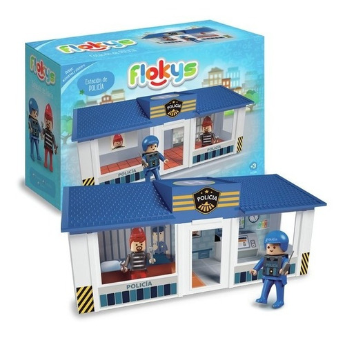 Flokys - Estación De Policía Con Accesorios - Rasti