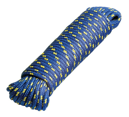 Piola De Nylon De 5 Mm X 15 M Multicolor, Fiero 47808 Color Azul