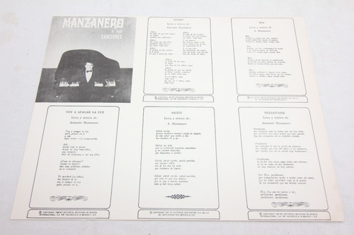 Vinilo Armando Manzanero A Mi Amor Con Amor 1967 Prensa (Usado)
