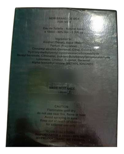 Perfume Ice Box Body Paris 100 Ml Caballero Nuevo