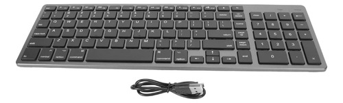 Teclado Inalámbrico Recargable Bt3.0 De 102 Teclas Ergonómic