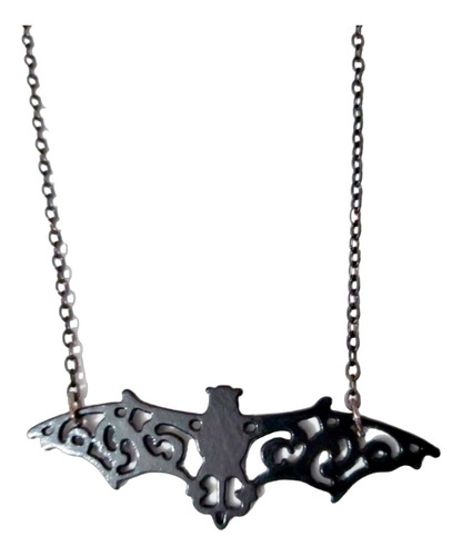 Collar Dama Gótico Murciélago Vampiro Acero Inoxidable