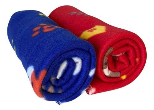 Cobertor Pet Manta Cachorro Gato 100x70cm Kit 2 Unidades Patas Fiéis