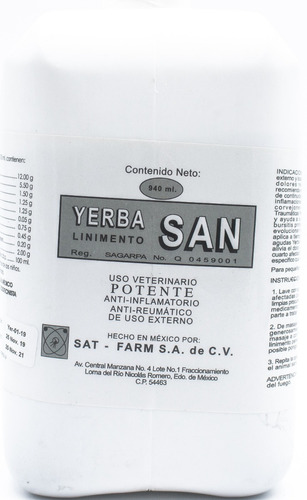 Yerbasan Linimento 940 Ml 