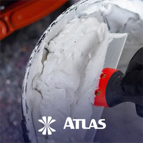 Espatula De Aço Inox Borda Arredondada Atlas Para Baldes