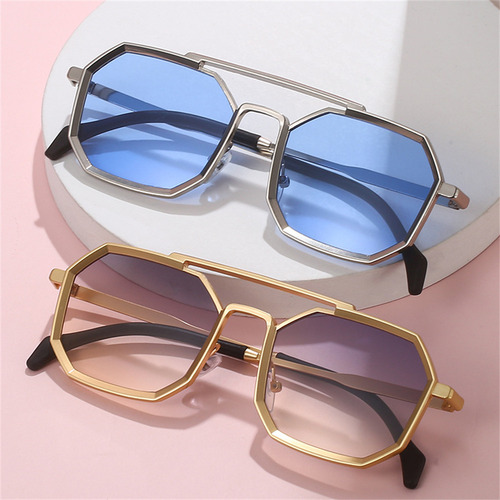 Gafas De Sol De Metal, Gafas De Sol A La Moda, Dobles