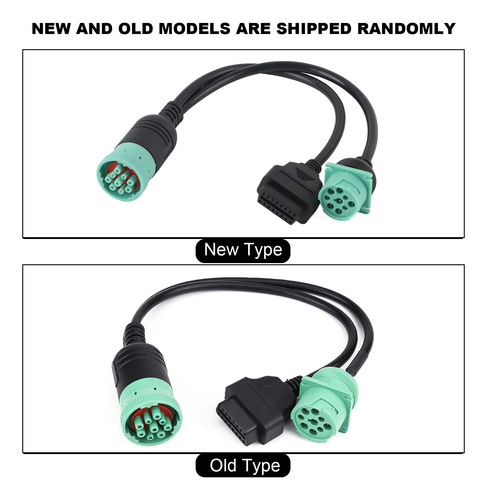 Imagen 8 de 10 de Adaptador De Diagnóstico Del Camión 9 Pin A La Interfaz Obd2