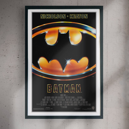 Cuadro 60x40 Peliculas - Batman - Logo Vintage - Poster 