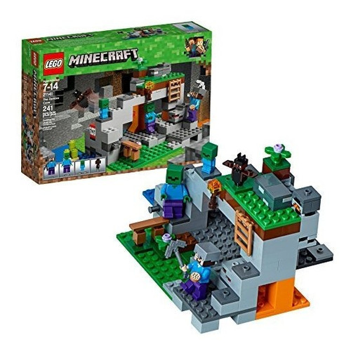 La Cueva Zombie Juego De Construcción Lego Minecraft 21141 