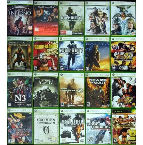 Jogos Do Xbox Clássico Pal Mídia Física Originais Seminovos