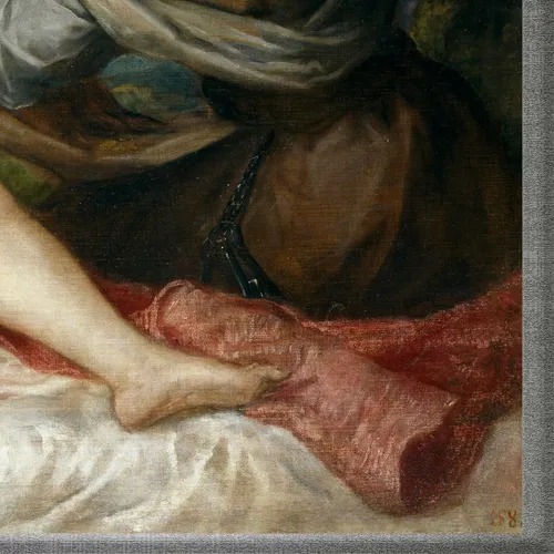 Cuadro Dánae Recibiendo La Lluvia De Oro - Tiziano - 1554