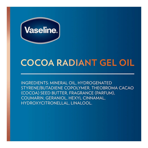 Vaseline Intensive Care Cocoa Radiant Body Oil De 200 Ml