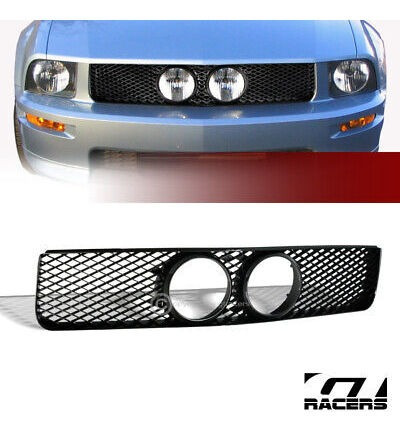 For 2005-2009 Ford Mustang Gt Black Mesh Front Bumper Gr Gt2