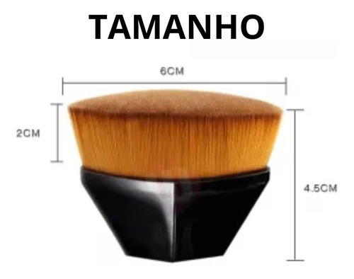 Pincel Mágico Hexagonal Famoso No Tiktok Flawless Brush Cor Preto