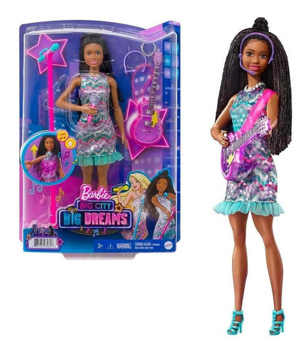 Boneca Barbie Cantora Brooklyn Acessorios - Mattel