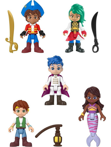 Nickelodeon Santiago Of The Seas Figure Pack, 5 Figuras...