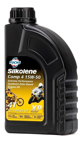 Aceite Motor Comp 4 Xp 15w50 Semisintetico 1l Silkolene