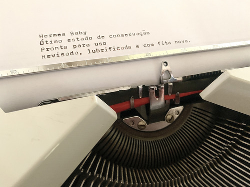Máquina De Escrever Hermes Baby Pronta Para Uso (Usado)