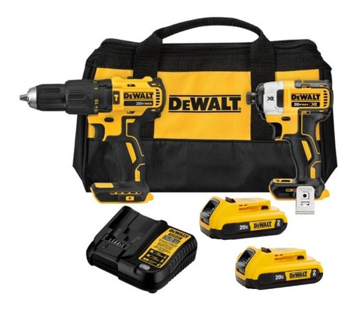 Kit Rotomartillo Llave Impacto Brushless Dewalt 20v Dck223d2