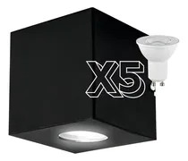 Comprar Aplique Unidireccional Pared Exterior Pack X5 + Led Dicroica