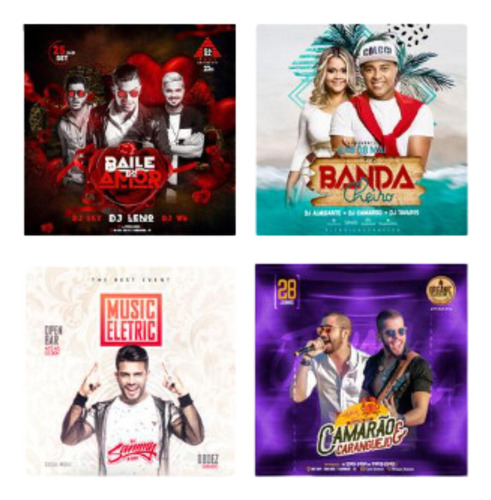 Pack +70 Flyers Para Festas E Eventos - Editáveis Em Psd