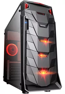 Gabinete Gamer Taurus Usb 3.0 Preto Led Vermelho