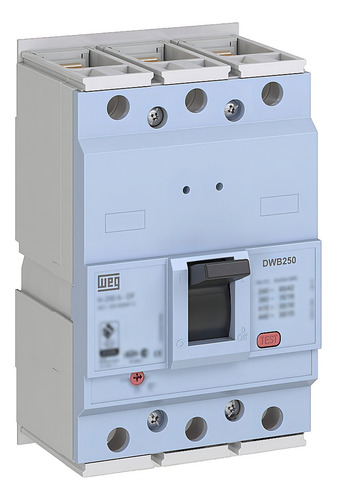 Disyuntor de caja moldeada tripolar Weg Dwb250 250a
