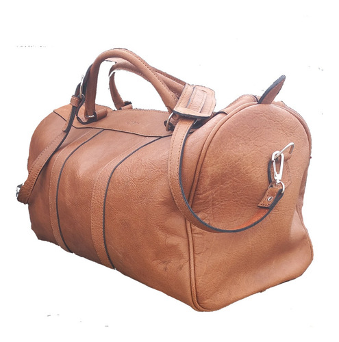 Imagen 2 de 7 de Bolso De Viaje De Cuero Marca Lazo