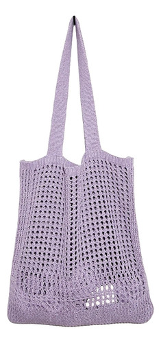 Bolso De Punto Hueco Para Mujer, Bolso De Ganchillo Hecho A