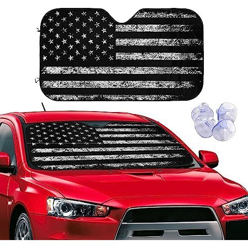 Parasol Bandera Estados Unidos Plegable Para Auto