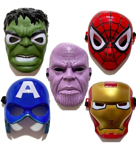 Mascaras De Vengadores Heroes, Spideman, Ironman, Capitan