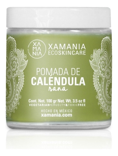 Pomada De Caléndula 100g Xamania Vegan Healthy Ungüento 