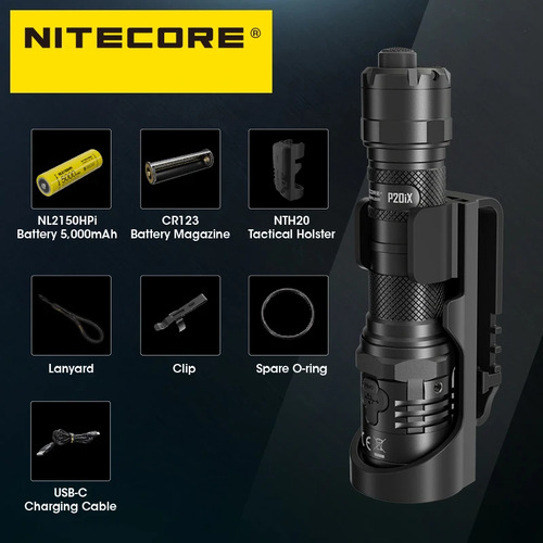 Linterna Led Táctica Nitecore P20ix De 4000 Lúmenes