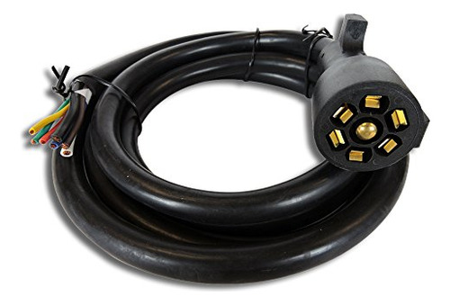 Heavy Duty 7 Way Plug Inline Trailer Cord With Weatherp...