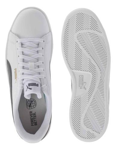 Tenis Puma Smash 3.0 L Casual Unisex Escolar - 39098711 Blanco