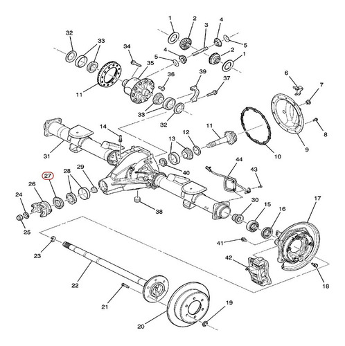 Reten Piñon Diferencial Trasero Avalanche 1500 5.3l V8 2002