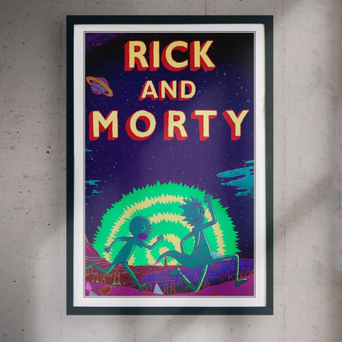 Cuadro 60x40 Series - Rick And Morty - Poster 