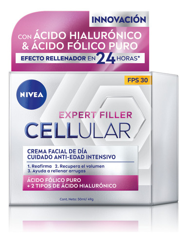 Crema Facial Antiarrugas Nivea Cellular Dia Spf30 50ml Tipo