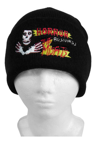 Gorro Beanie Bordado Misfits Horror Business Nwpat38