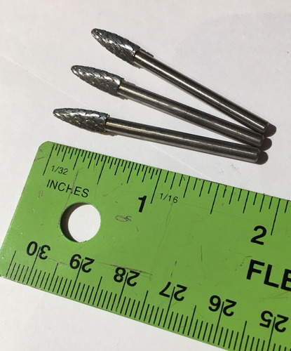 Carbide Burr, Tree Shape - .125 Steel Shank - .174 Di Ccfx