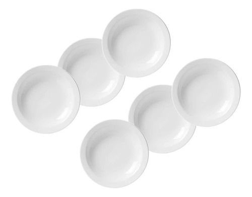 Prato Fundo 21,5cm Porcelana 6 Unidades - Germer