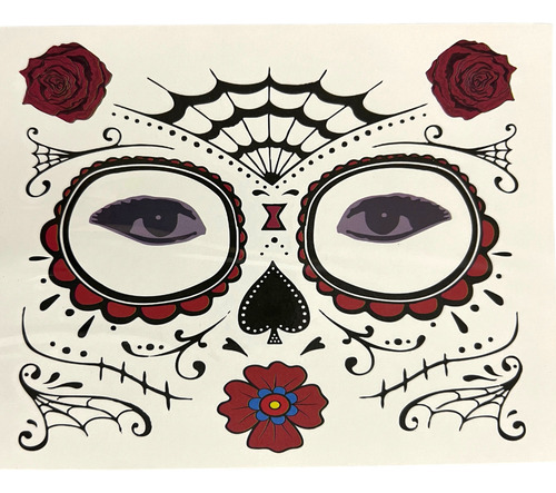 120 Tatuaje Catrina Disfraz Halloween Dia De Muertos Color