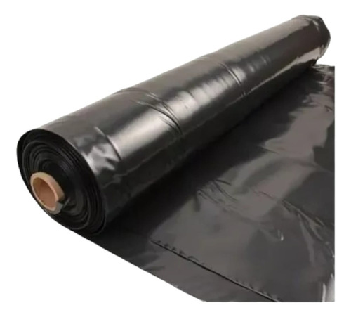Hule Negro Nylon Plastico Para Cimentacion De 3m X 24m